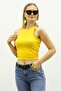 Mad Girls Yellow Crop Top MG361 - 5