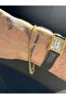 Gold Color Box Chain Men's Steel Bracelet - 6