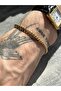 Gold Color Box Chain Men's Steel Bracelet - 5