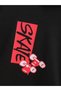 Children's Hooded Red-Black Skate Printed Tracksuit Set - 3