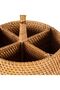 Bohemian Round Rattan Cutlery and Spoon Holder, Scandinavian, Modern - 4