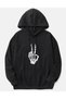 Sebesta Fashion New Season Unisex 2 Thread Shardonlu Kalinn Isklet Hand Printed Hooded Sweatshirt