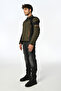SHADOW KHAKI BLACK NEON ORANGE Biker Jacket - 4