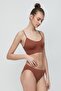 C13001 Seamless Slip Panties Brown - 3