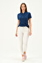 Women's Regular Fit Polo Neck T-shirt