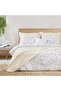 Extra King Beige Florin Duvet Cover Set - 260X220 cm