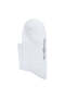 Set of 5 White Cotton Blended Men's Socks QUARTER - 4