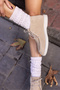 SETLA WOMEN BEIGE Genuine LEATHER SUEDE BOOTS - 6
