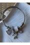 Steel Bracelet with White Fish Charm - 2
