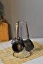 OMS 4 Piece Granite Coffee Pot Set - Copper Handle - 3