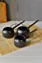 OMS 4 Piece Granite Coffee Pot Set - Copper Handle - 2