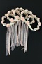Powder Decorated Bride Bridesmaid Henna Night Circumcision Wedding Tambourine, Three Dimensional Laser Flower and Ribbon Decorated 5 Pieces - 5