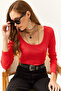 Women's Pomegranate Blossom Wide Collar Camisole Blouse - 3