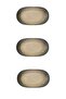 Canyon 14 cm Oval Boat Breakfast, Appetizer, Snack Plate Set of 3
