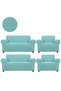 Lycra Sofa, Couch, Sofa Bed Cover Elastic, Pitikare Pattern 3+3+1+1 Set