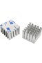 Passive Chipset Cooler 1.4*1.4. *6 mm Aluminum Heatsink Gray2 - 2