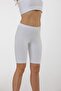 4007 Above Knee Capri Tights - White - 2