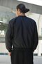 Unisex Black Oversize Bomber Jacket - 2