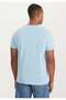 White And Light Blue 2-Piece Crew Neck Regular Fit 100% Cotton Men's T-Shirt Danıel - 5