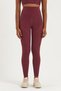 Claret Red High Waist Recovery Women's Sports Leggings