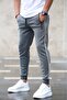 Anthracite Sweatpants with Side Stripes 4218 - 2