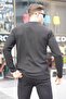 Black Waffle Fabric Basic Sweater 6007 - 2