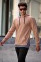 Men's Camel Hooded Sweatshirt 4178 - 2