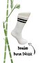 3 PAIRS OF BAMBOO TOE SEAMLESS STRAPPED COLLEGE SOCKS