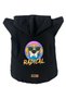 Hooded Fleece Sweatshirt Dog and Cat Outfit & Dress - Black Radical
