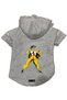 Hooded Fleece Sweatshirt Dog and Cat Outfit & Dress - Gray Mask