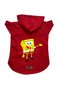 Hooded Fleece Sweatshirt Dog and Cat Outfit & Dress - Red Sponge Bob