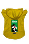 Hooded Fleece Sweatshirt Dog and Cat Outfit & Dress - Yellow Sylvester