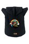Hooded Fleece Sweatshirt Dog and Cat Outfit & Dress - Black City 28