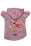 Hooded Fleece Sweatshirt Dog and Cat Outfit & Dress - Pink Fog Horn