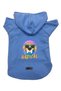 Hooded Fleece Sweatshirt Dog and Cat Outfit & Dress - Blue Radical