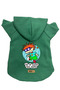 Hooded Fleece Sweatshirt Dog and Cat Outfit & Gown - Green Rugrats Carlitos - Size XL