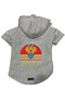 Hooded Fleece Sweatshirt Dog and Cat Outfit & Dress - Gray Every Snack You Make