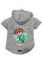 Hooded Fleece Sweatshirt Dog and Cat Outfit & Dress - Grey Rugrats Carlitos - Size L