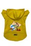 Hooded Fleece Sweatshirt Dog and Cat Outfit & Dress - Yellow Astrix and Obelix - Size L