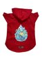 Hooded Fleece Sweatshirt Dog and Cat Outfit & Dress - Red Scuerou
