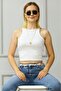 Mad Girls White Crop Top MG361 - 3