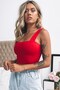 Mad Girls Red Crop Mg1010