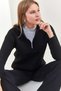 Zip-up Neck Turtleneck Long Sleeve Comfortable Fit Style thick Thessaloniki Knit Winter Knitwear Sweater - 5
