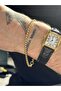 Gold Color Box Chain Men's Steel Bracelet - 3