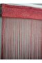 Burgundy-Gold Buttons Sewn Ready Rope Model Curtain 150X265 Shortable Rope Curtain Door Curtain - 5