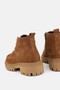 WOMEN'S Tan Suede GENUINE NATURAL LEATHER LACE-UP BOOTS & BOOTIES - 4