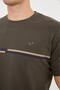 Crew Neck Stripe Detailed Basic T-Shirt - 6