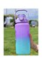 Blue Purple Motivational Water Canteen Water Bottle Water Bottle 2L Tritan Gym Water Bottle Bpa Free Water Bottle