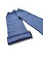 Girl's Pants with Side Pockets, Navy Blue - 2