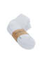 Set of 5 White Cotton Blended Men's Socks QUARTER - 2